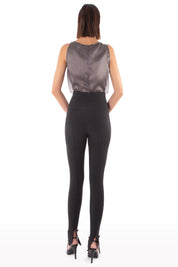 Slim-Fit Pants with Chains