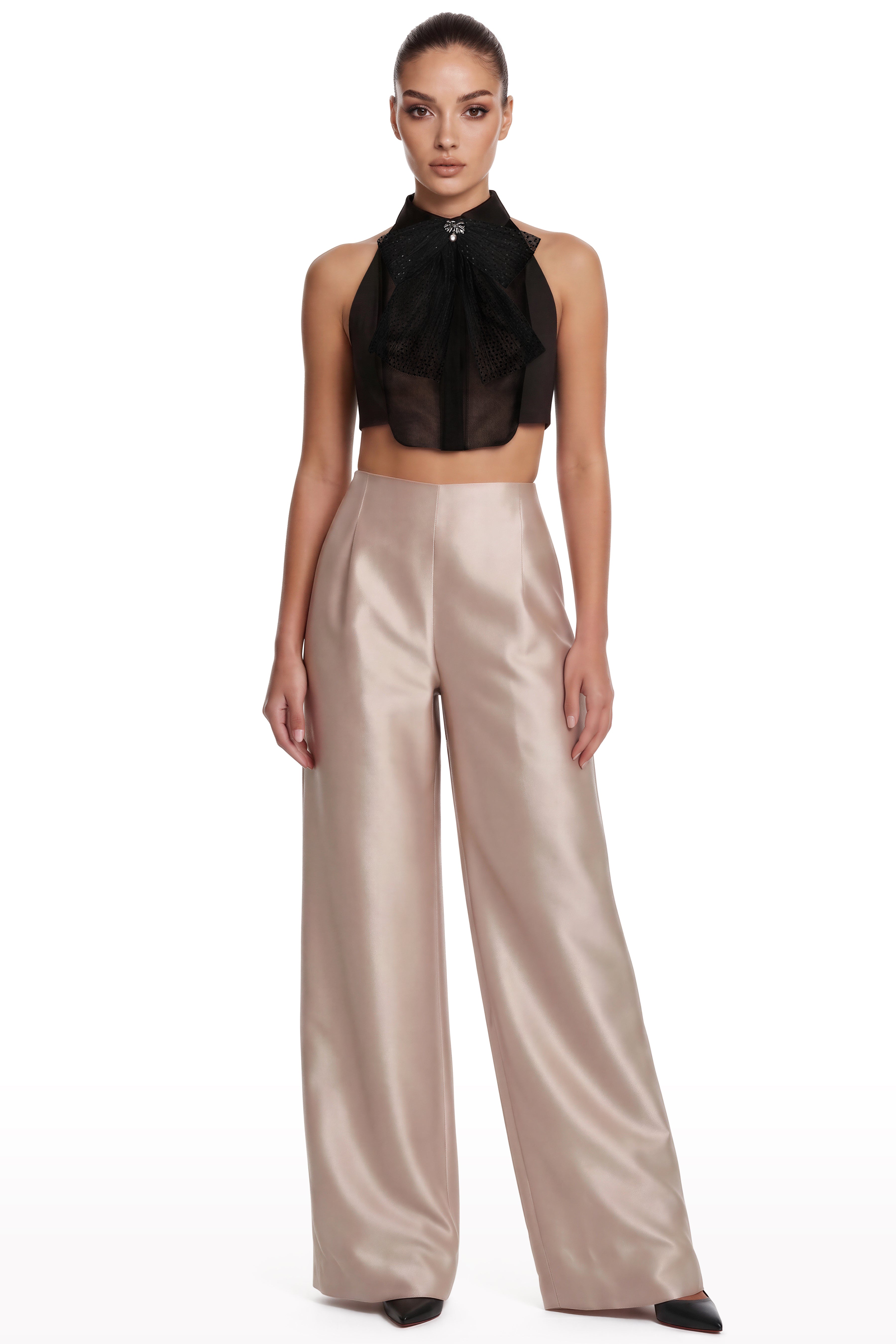 Sheer Mesh Halter Top