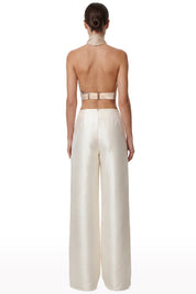 Structured Halter Crop Top