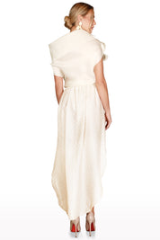 Organza Top & High-Low Skirt Set