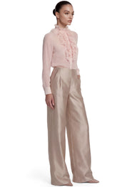 Sheer Ruffled Blouse