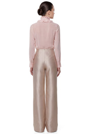 Sheer Ruffled Blouse