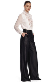 Sheer Ruffled Blouse