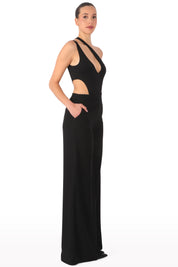 Asymmetric Cut-Out Bodysuit