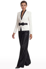 Contrast Belt Pant Set