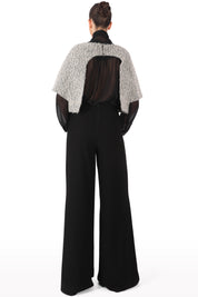 Wool Cape with Open Back