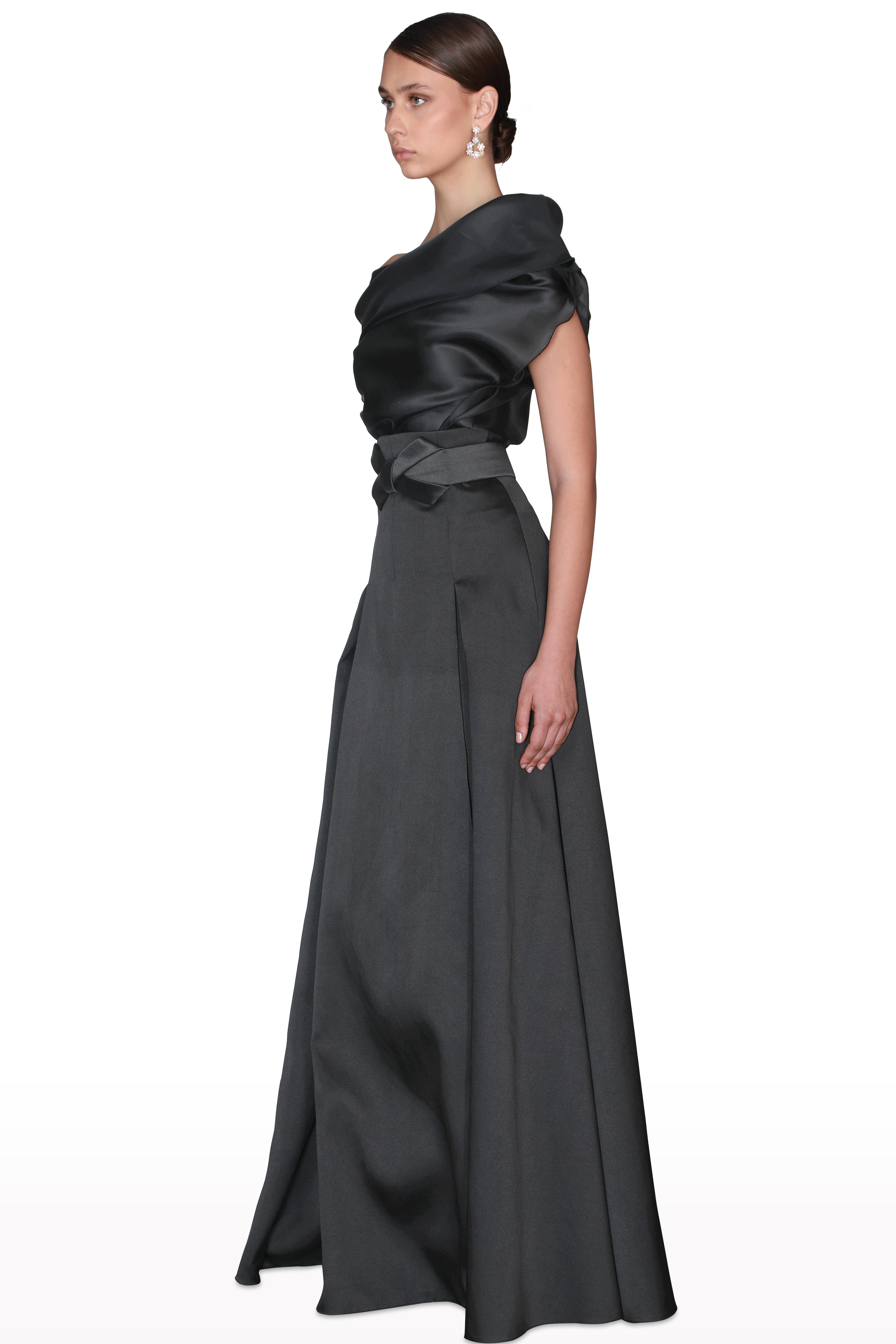 Off-Shoulder Top with Maxi Skirt Set