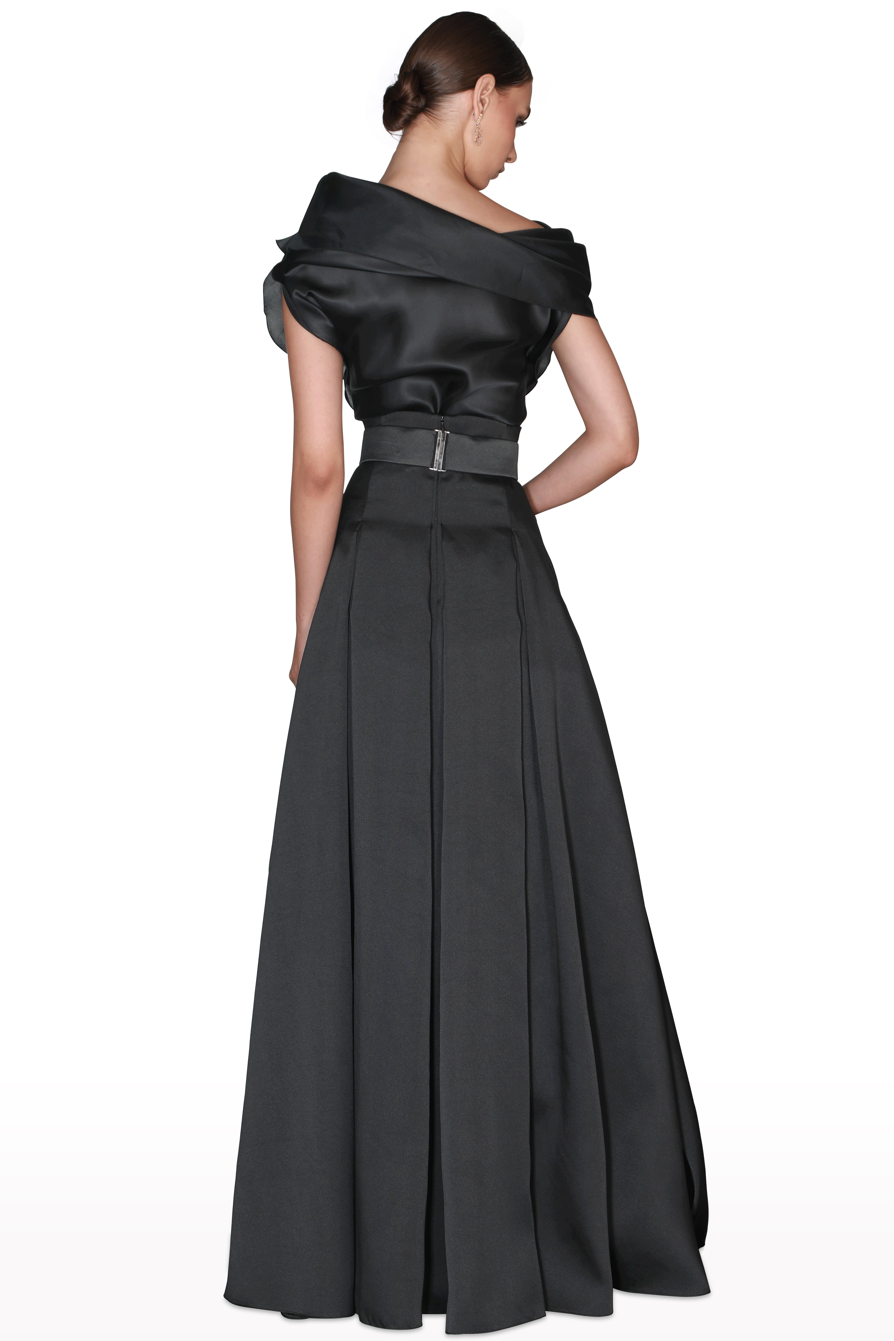 Off-Shoulder Top with Maxi Skirt Set