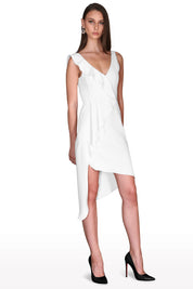 Ruffled Asymmetric Dress