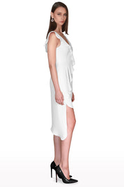 Ruffled Asymmetric Dress