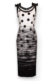 Polka-Dot Slim Fit Dress