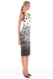 Polka-Dot Slim Fit Dress