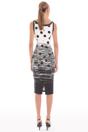 Polka-Dot Slim Fit Dress