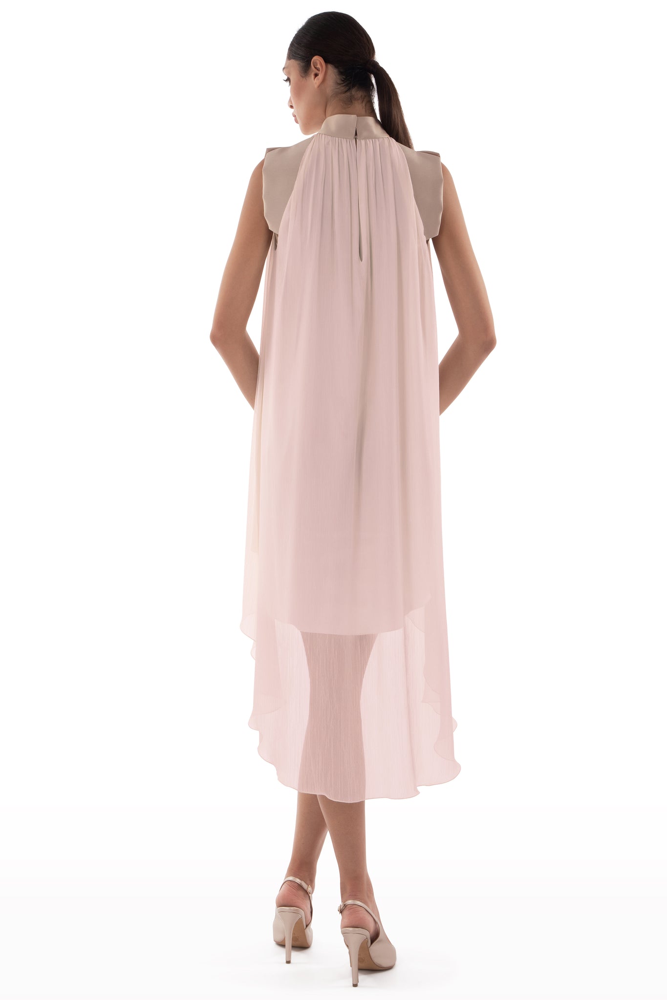 Two-Tone Chiffon Dress – Zmilelee