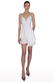 Plunged Mini Dress
