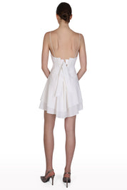 Plunged Mini Dress