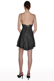 Plunged Mini Dress