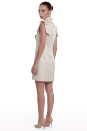 Mini Dress with Sculpted Shoulders
