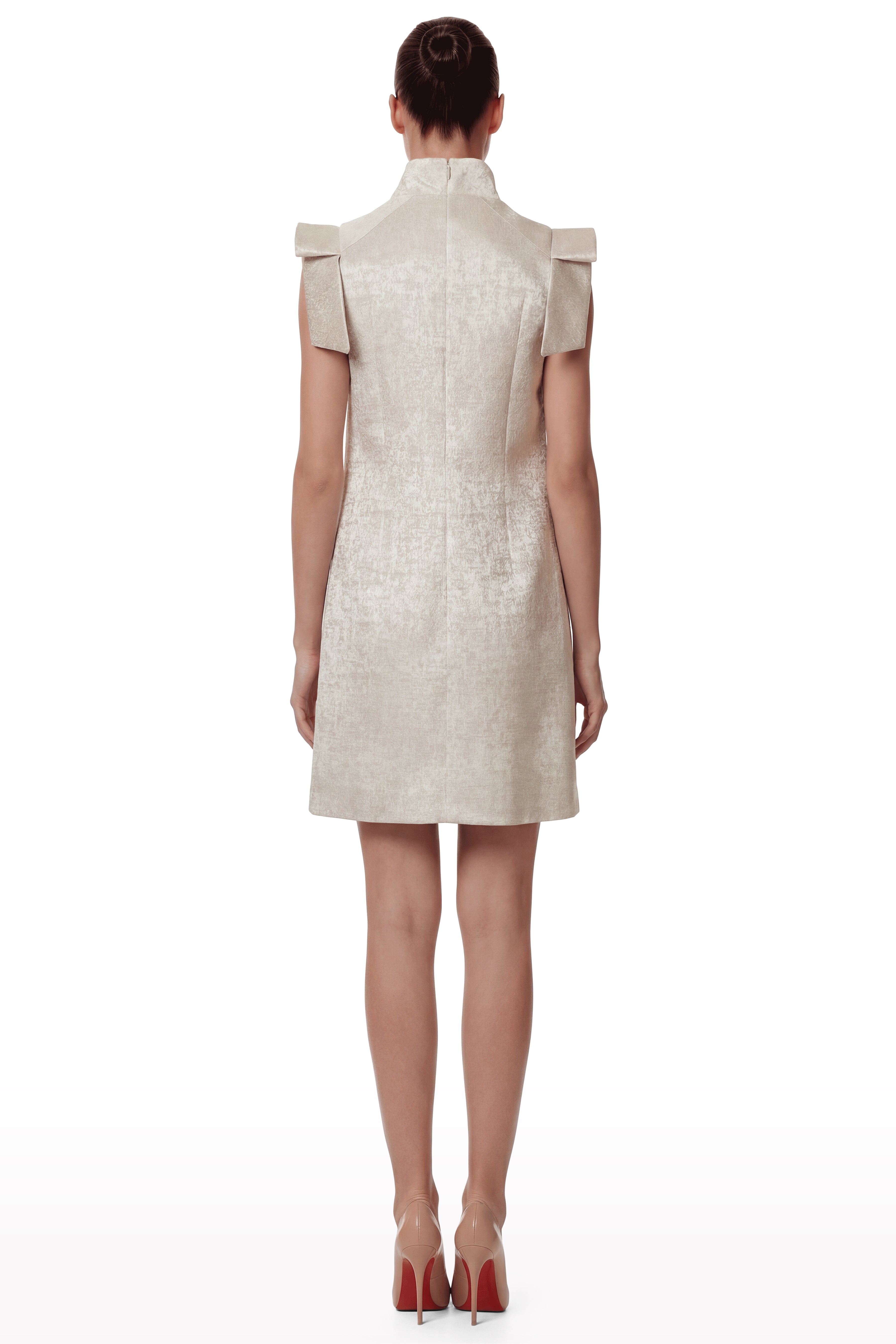Mini Dress with Sculpted Shoulders