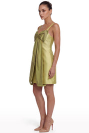 Structured Bow Mini Dress