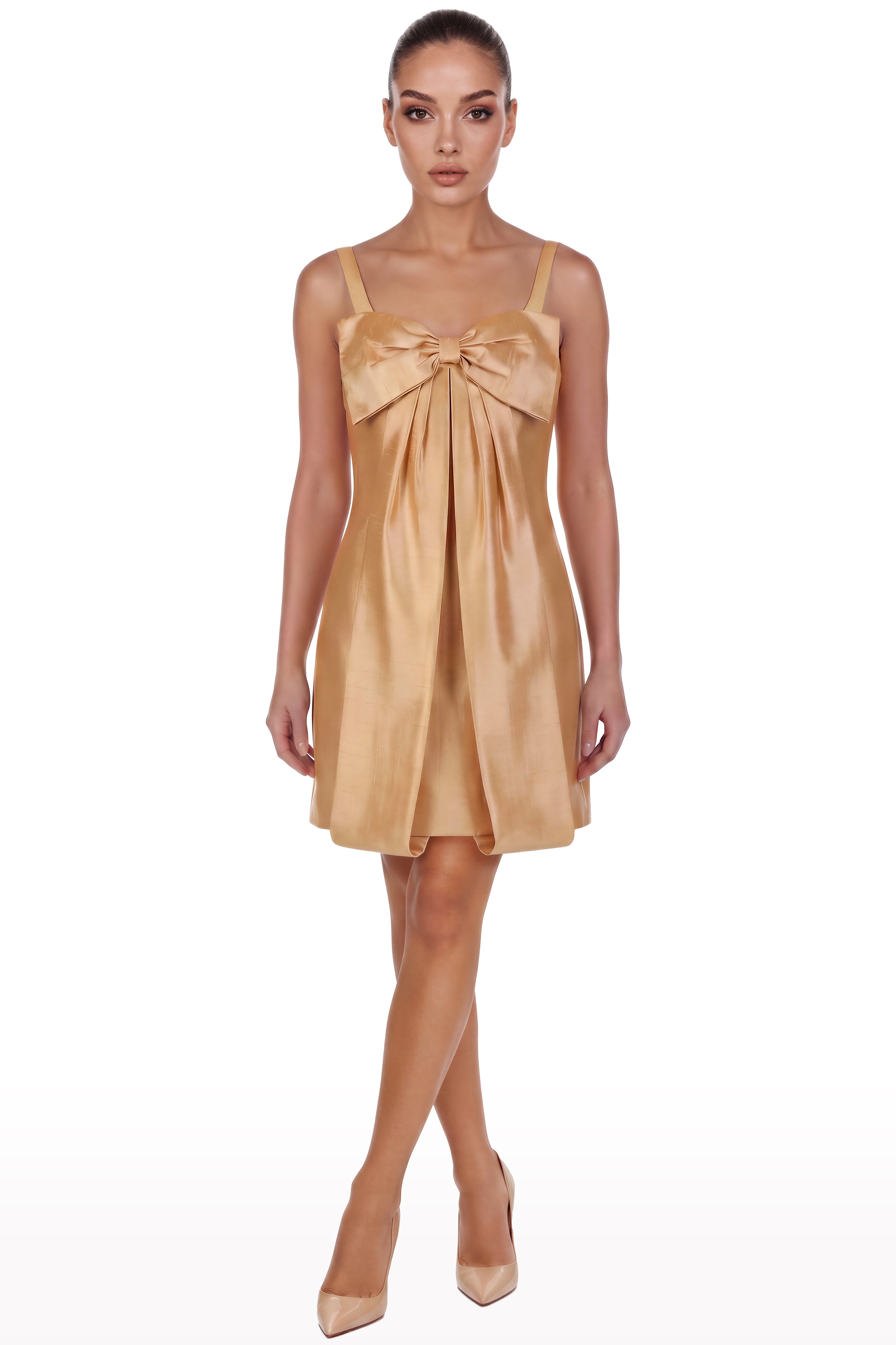 Bow Detail Mini Dress