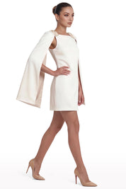 Two-Toned Cape Mini Dress