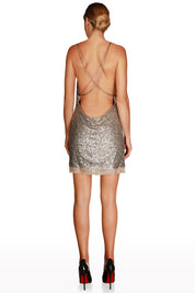 Sequined Mini Dress
