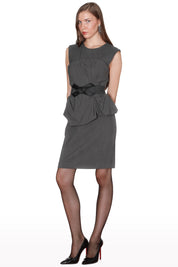 Twill Peplum Dress