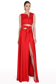 Cut-Out Bow Dress