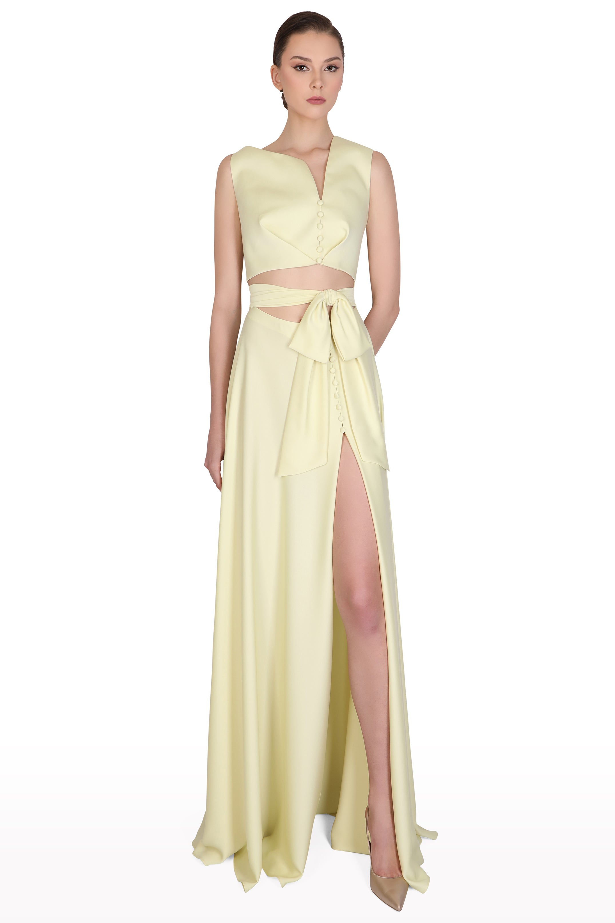 Cut-Out Bow Dress