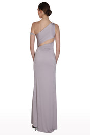Draped One-Shoulder Dress