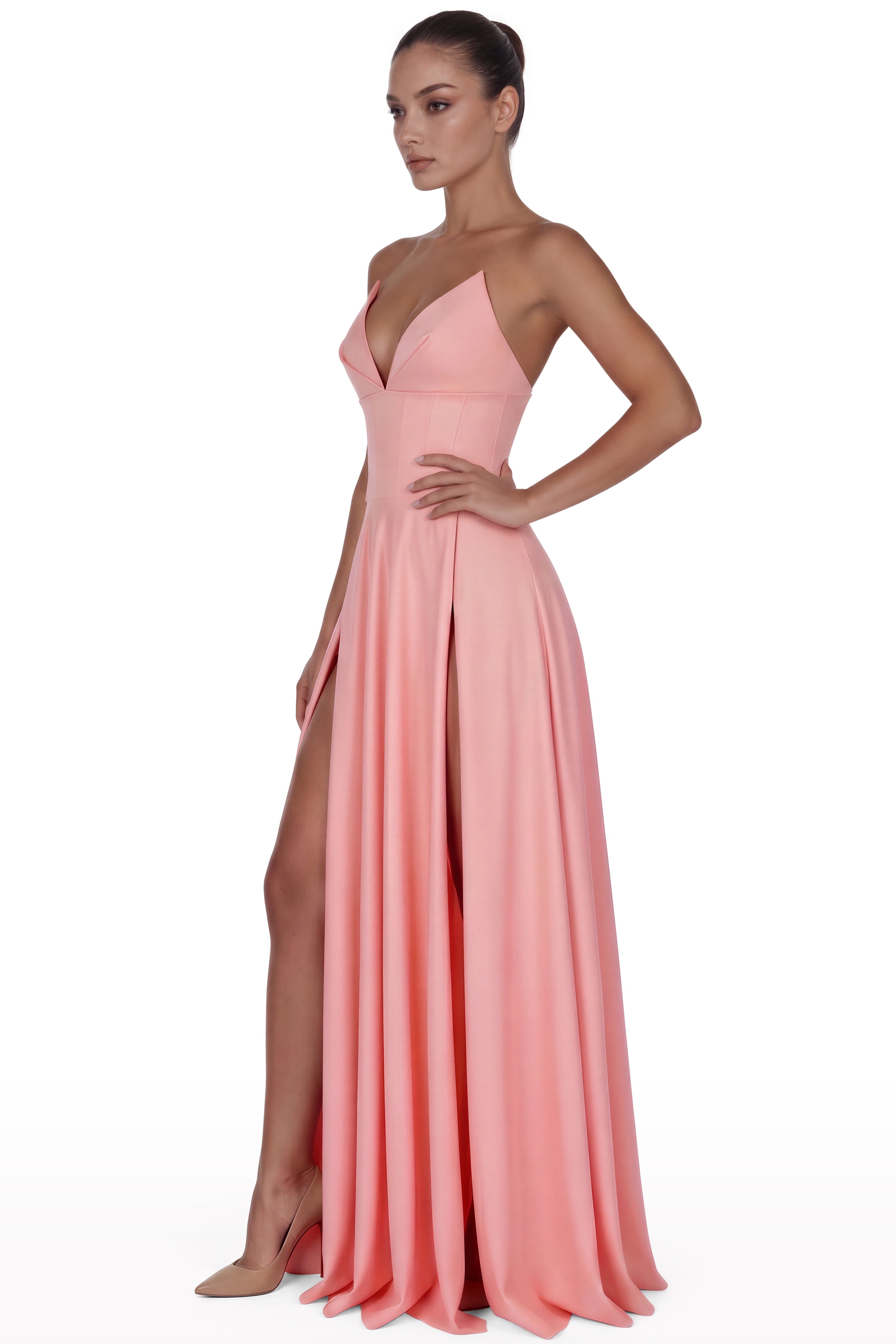 Sculpted Corset Waist Dress