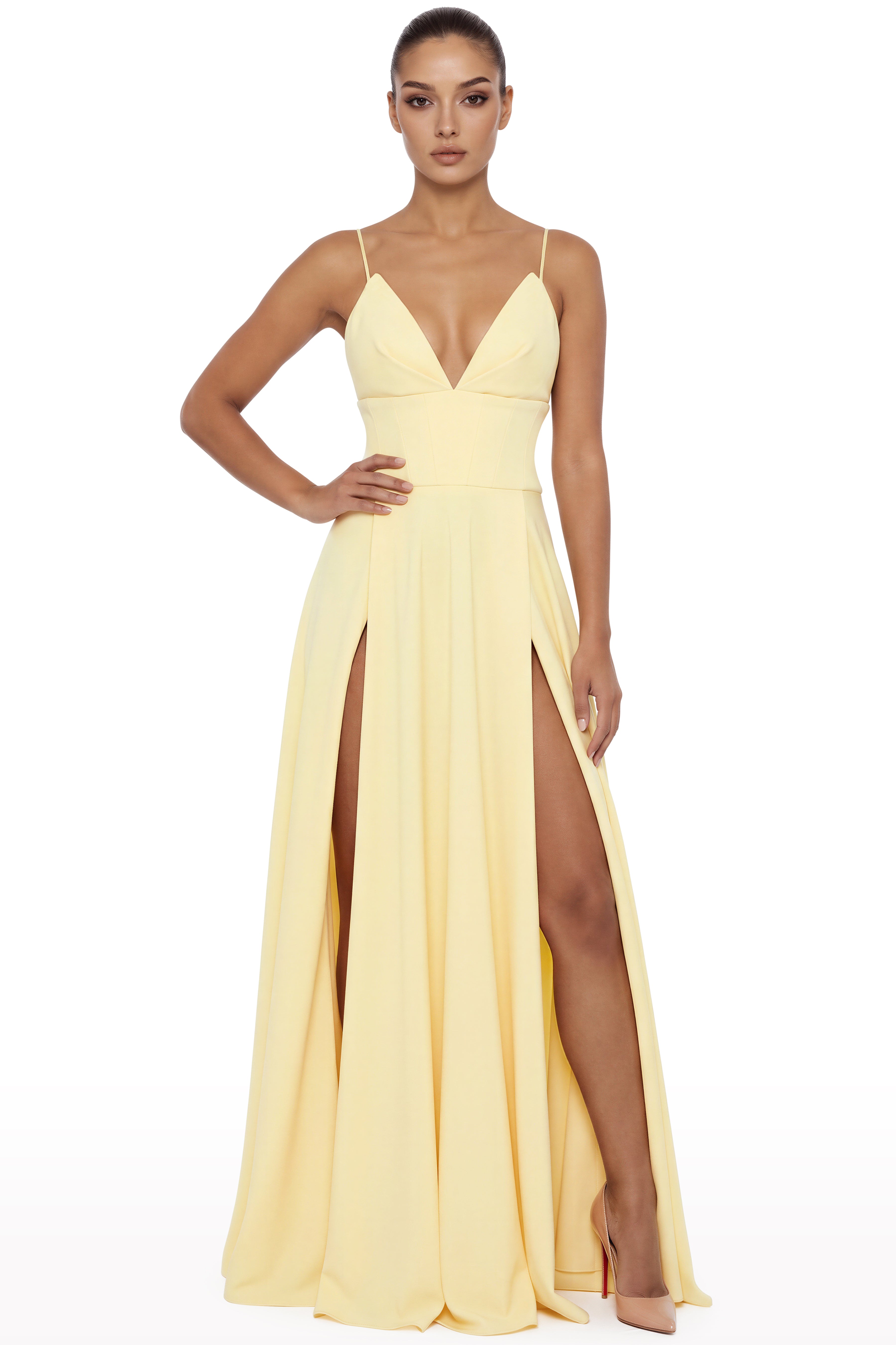 Sculpted Corset Waist Dress