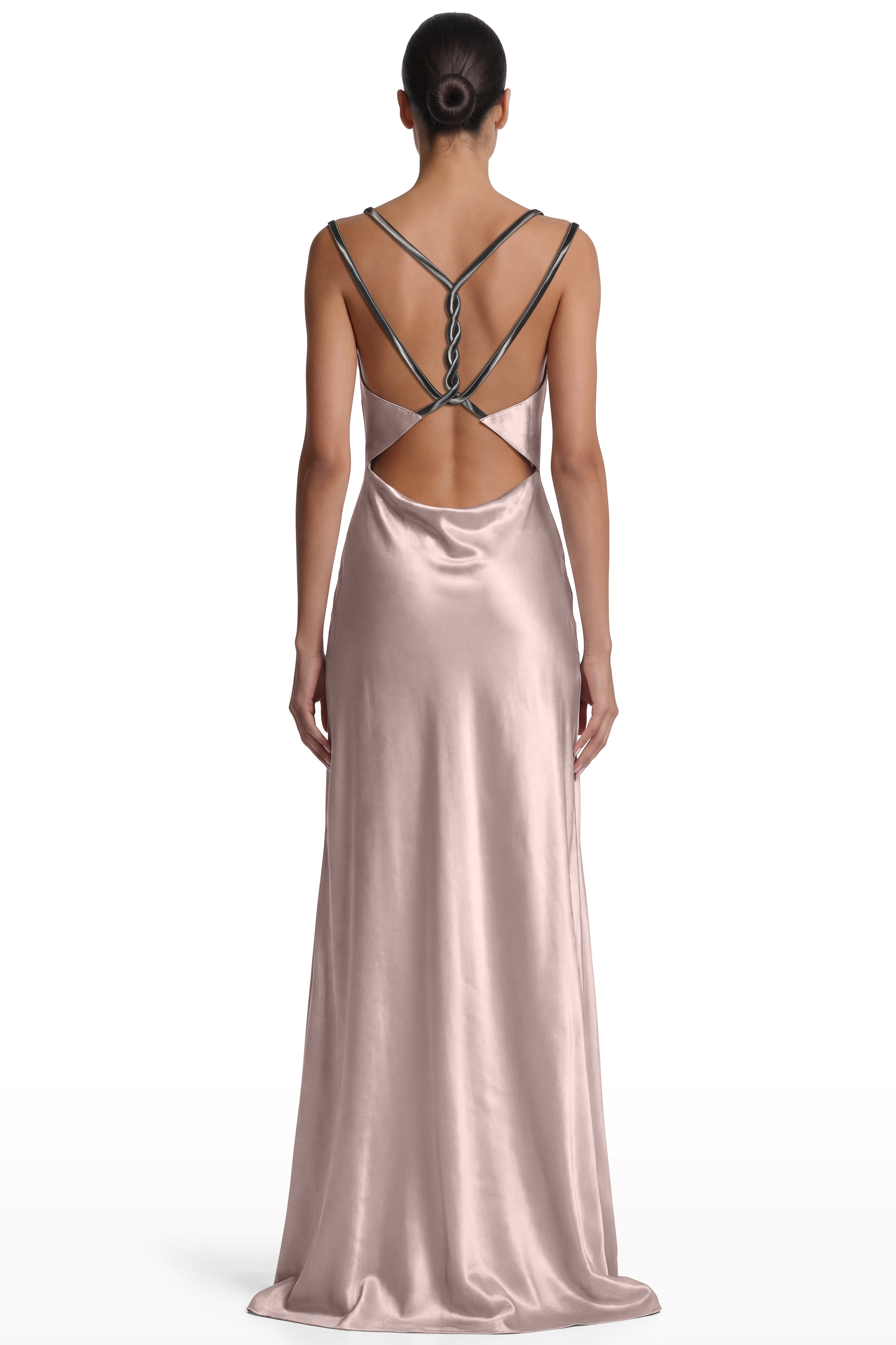 chain strap satin dress Penelope Chain Strap Satin Slip Maxi Dress Girls Will Be Girls