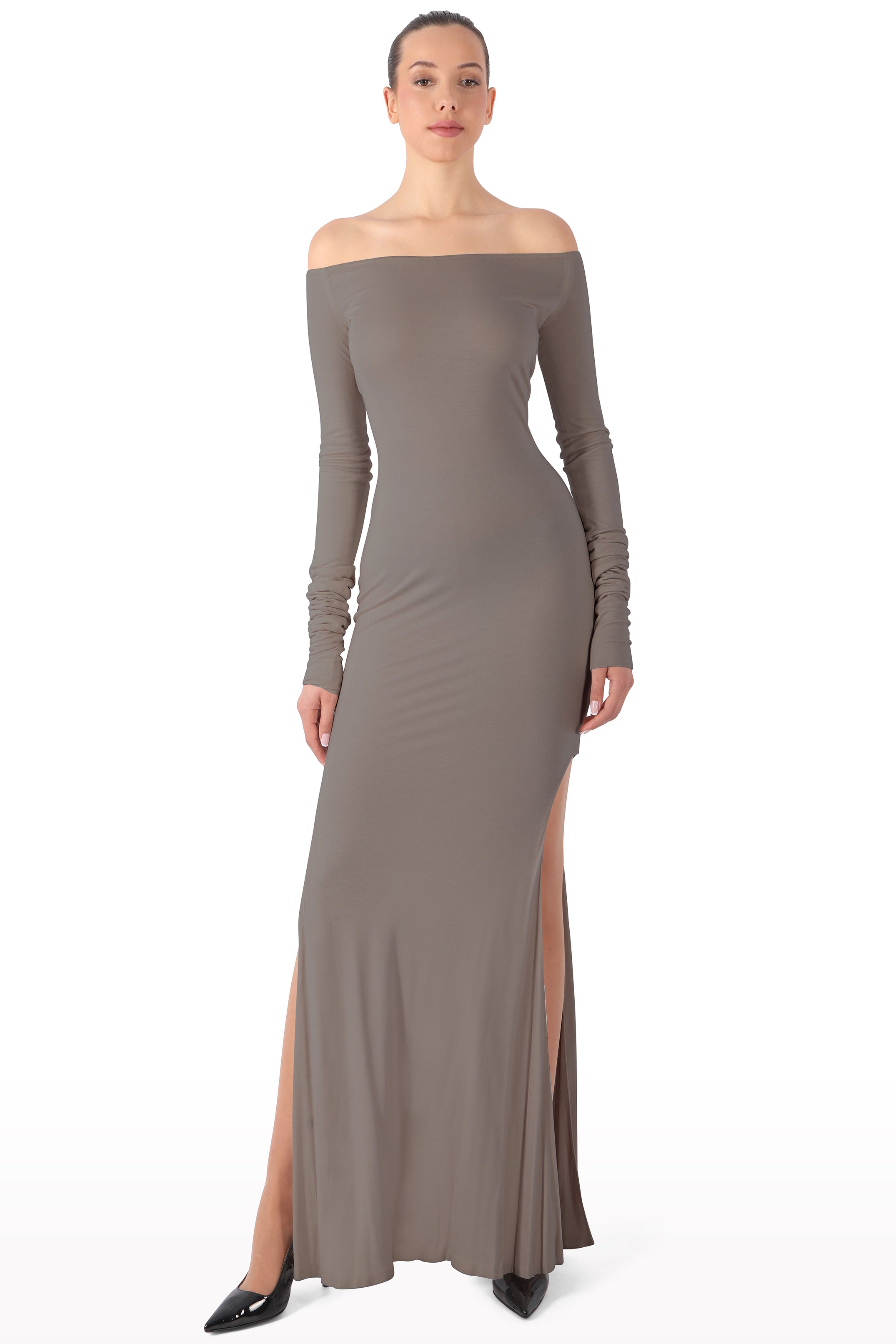 Off-Shoulder Maxi Dress