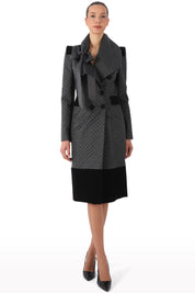 Quilted Double-Breasted Coat