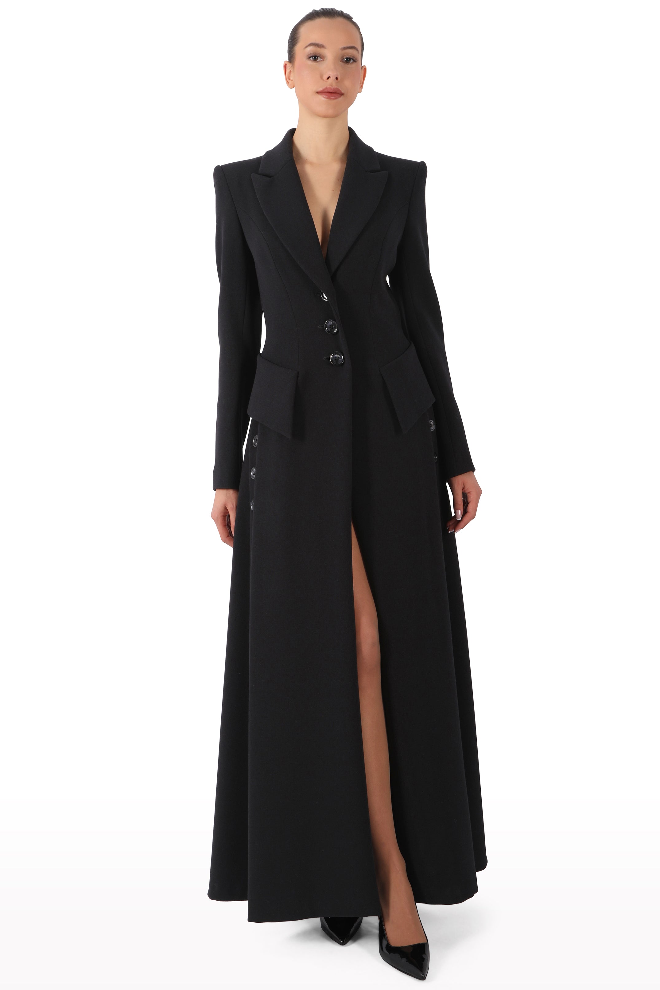 Tailored Wool Maxi Coat