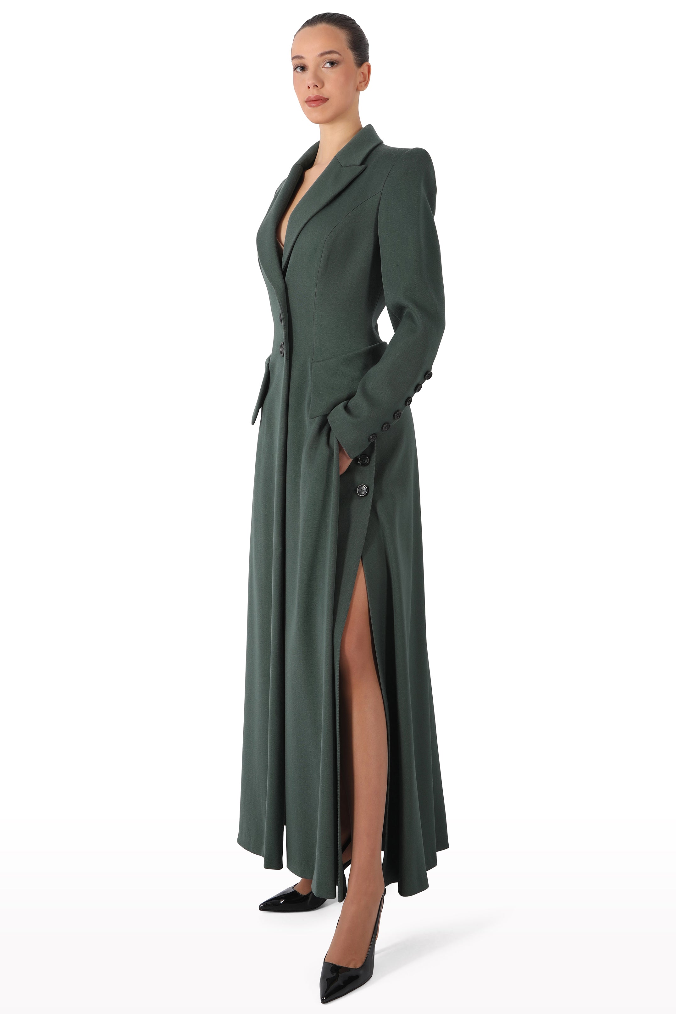 Tailored Wool Maxi Coat