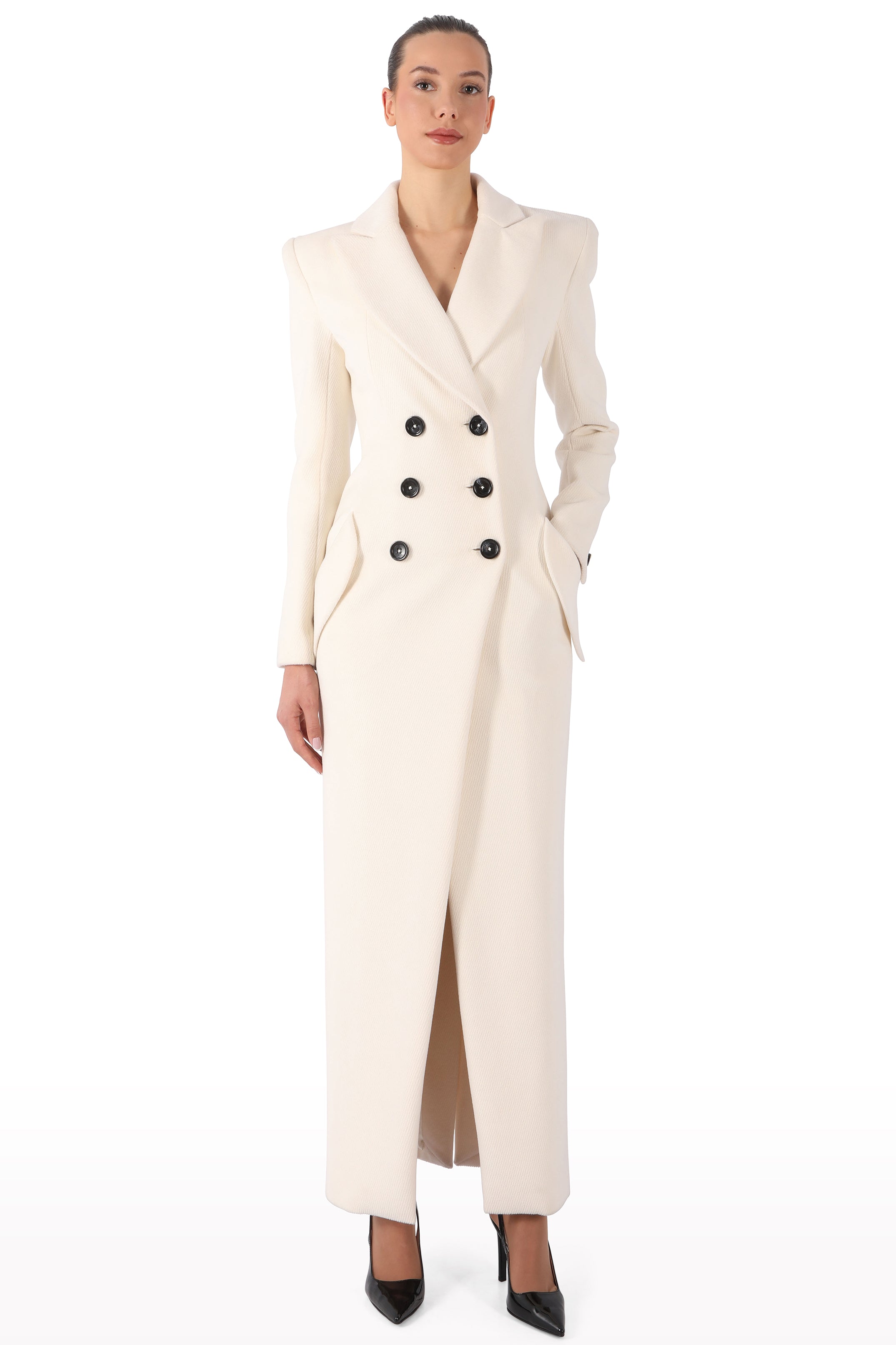 Double-Breasted Maxi Coat