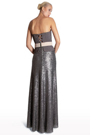 Pleated Satin Corset