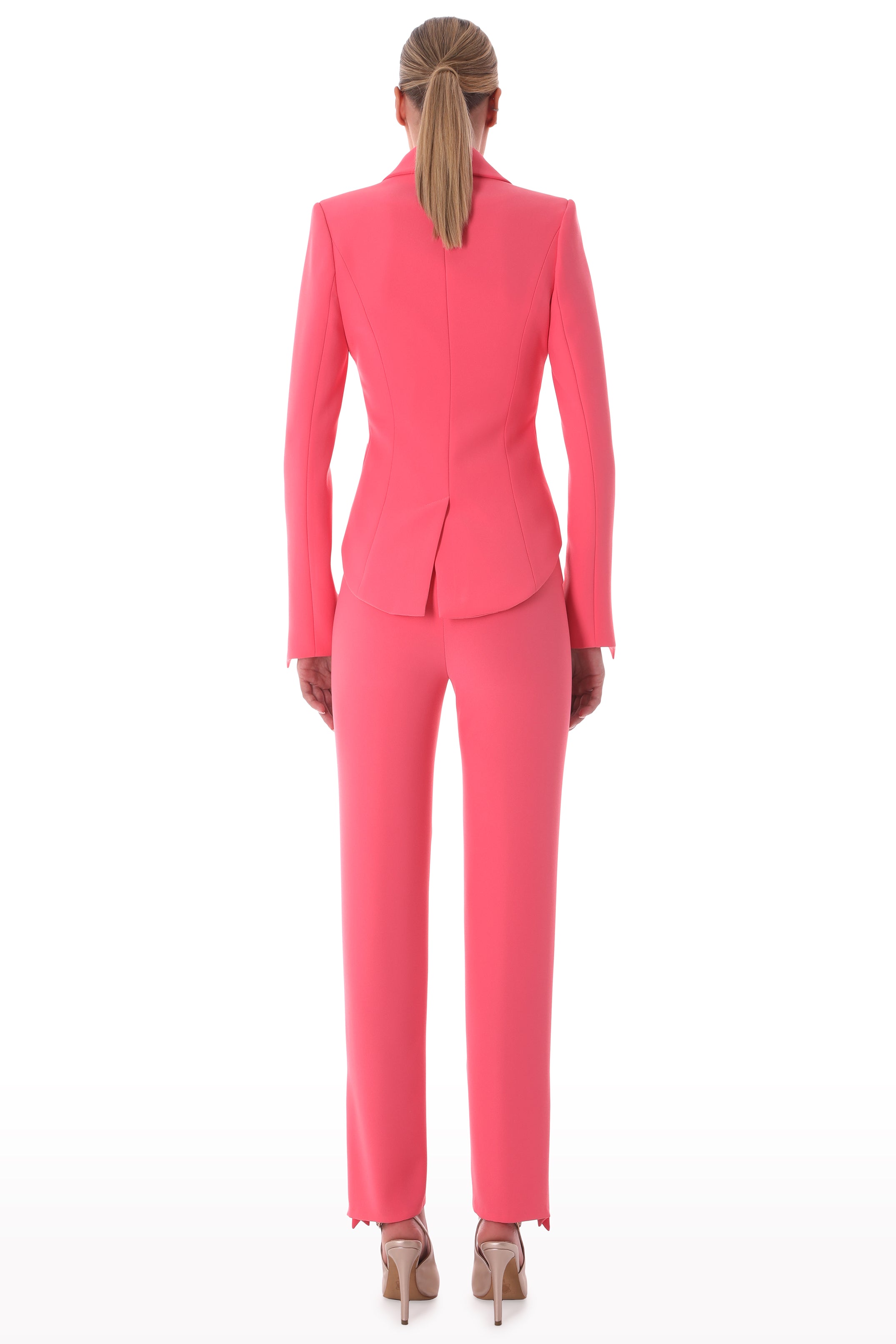 vibrant crepe suit