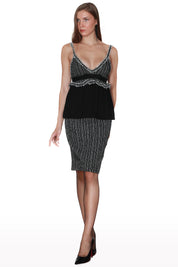 Pleated Peplum Set