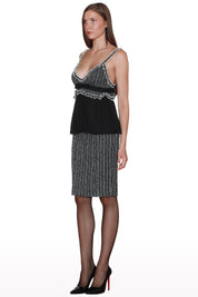 Pleated Peplum Set