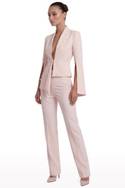 Tailored Suit with Cape Sleeves