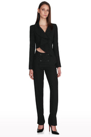 Cut-Out Crepe Suit