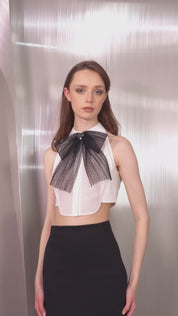 Sheer Mesh Halter Top