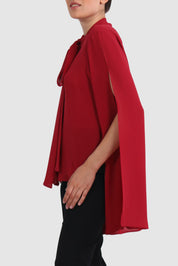 Cape-Effect Blouse