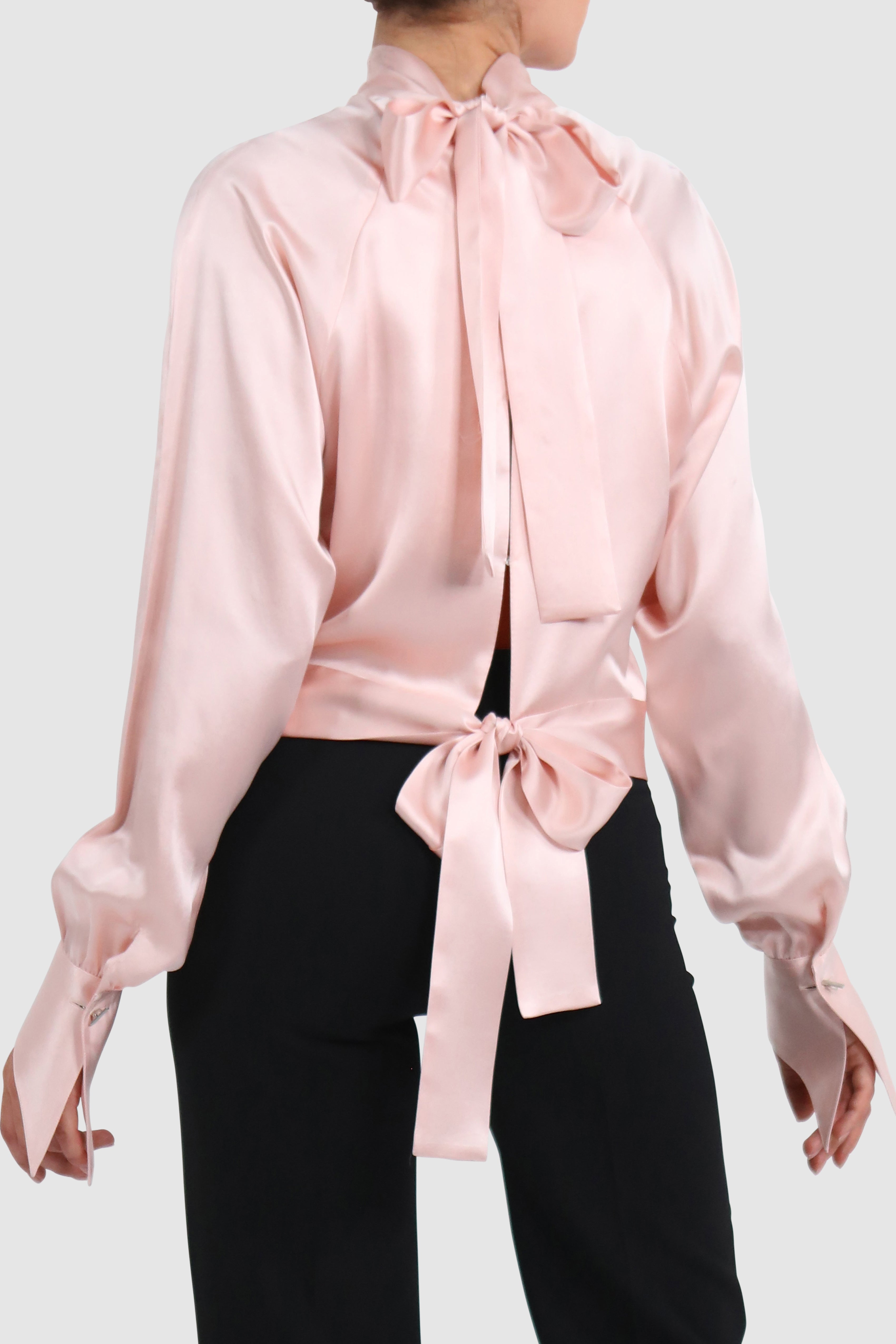 Cut Out Silk Blouse