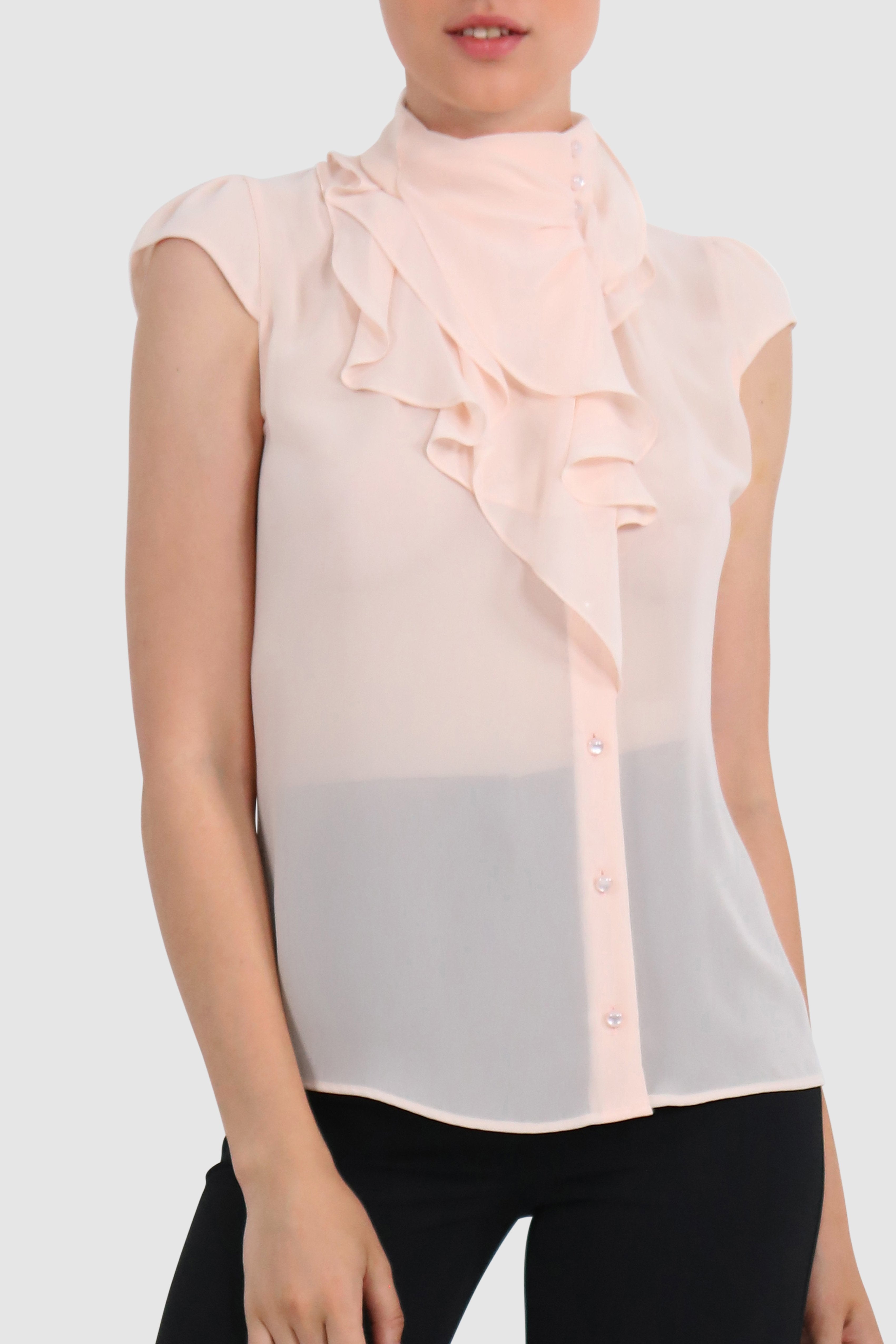 See-Through Draped Top
