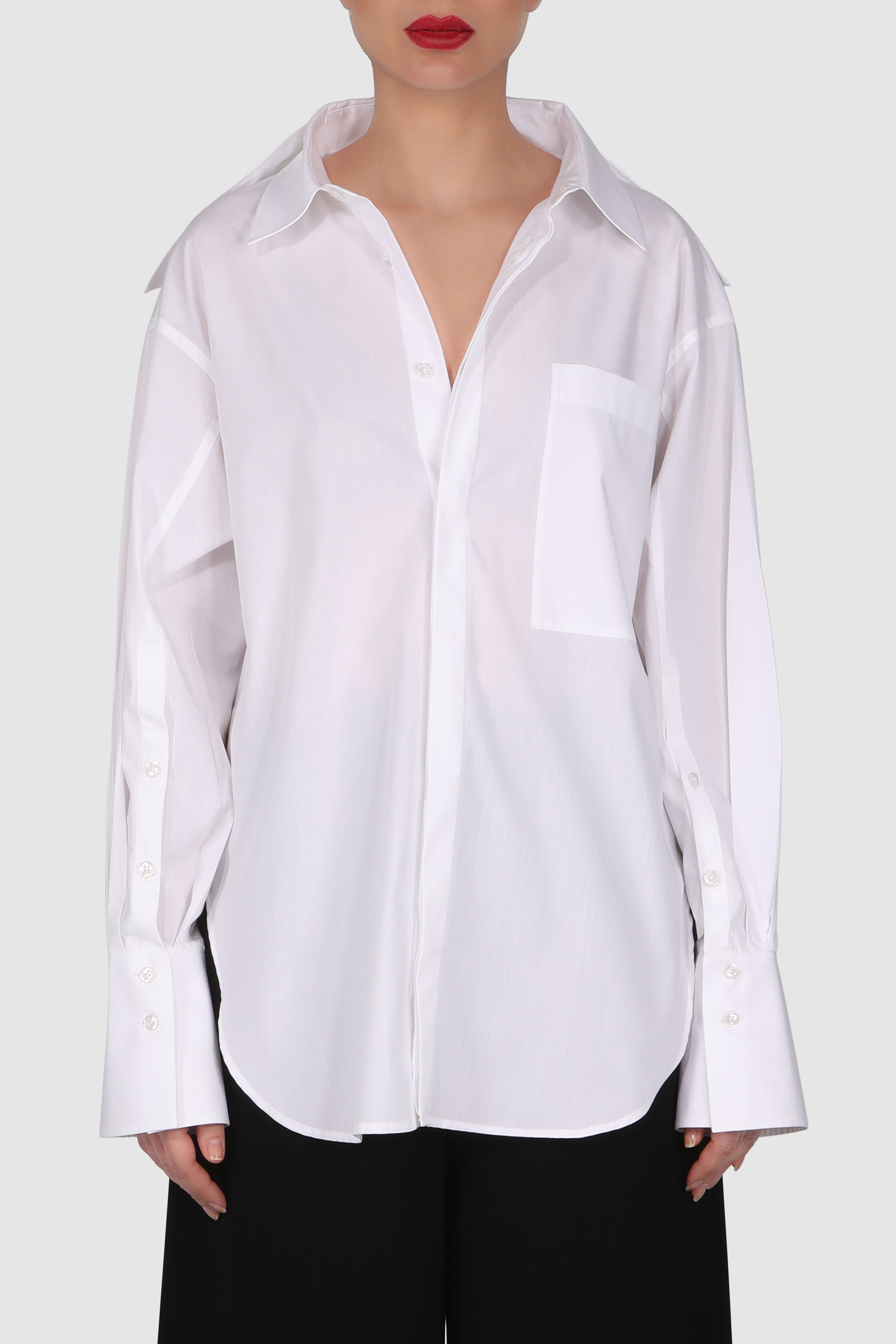 Double Collar Oversized Shirt